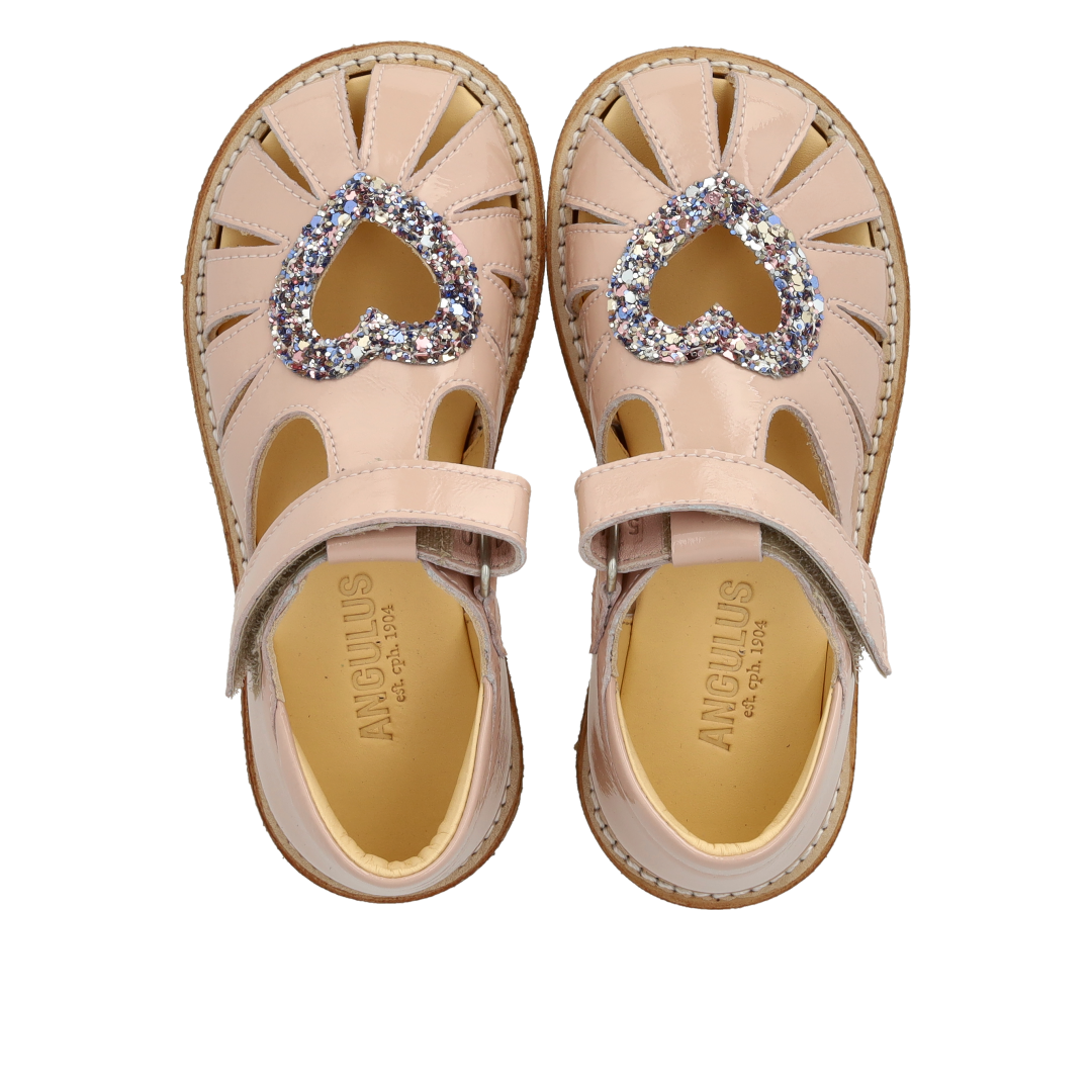 Angulus Hjertesandal  - Rose/Pastel