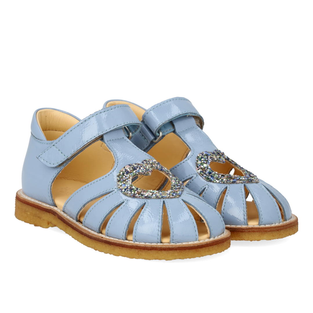 Angulus Hjertesandal  - Blue/Multi
