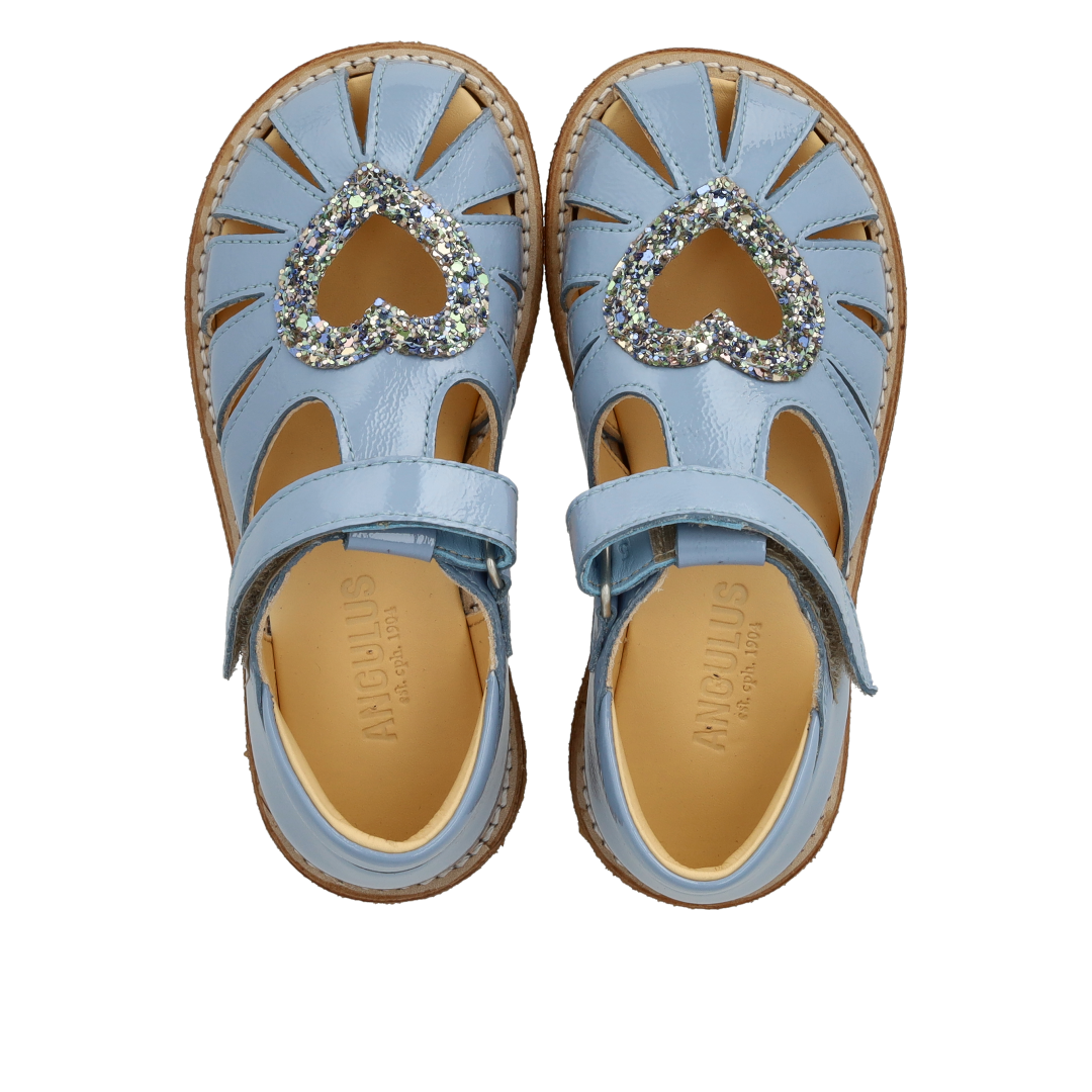Angulus Hjertesandal  - Blue/Multi