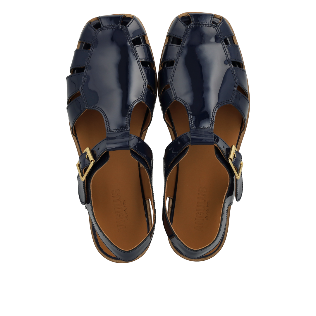 Angulus Flora Sandal - Navy