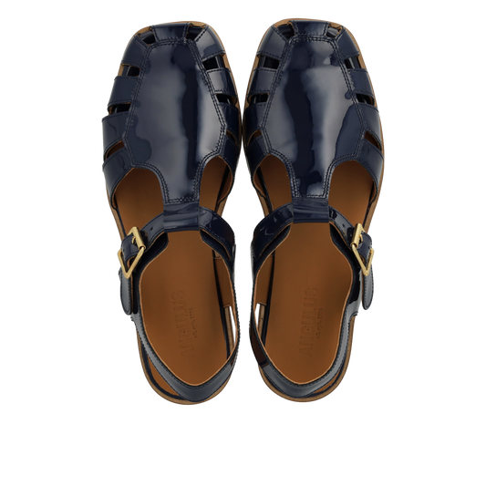 Angulus Flora Sandal - Navy