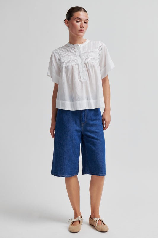 Second Female Lukana Shorts - Blue Denim