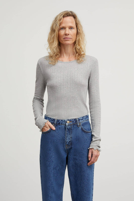 Skall Studio Edie Blouse Grey Melange