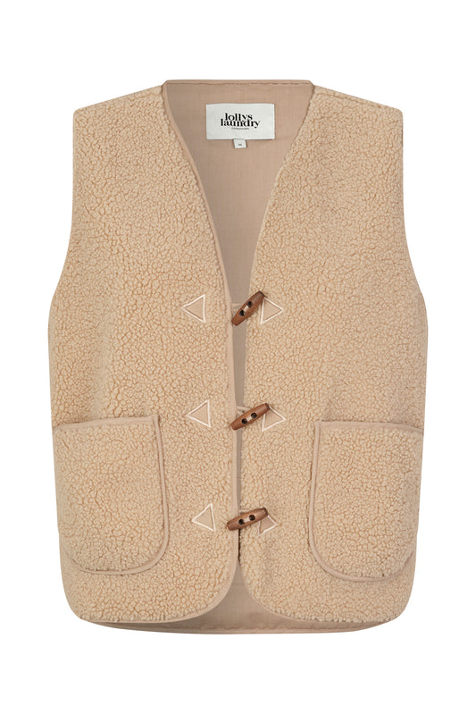 Lollys Laundry Hugo Vest Beige