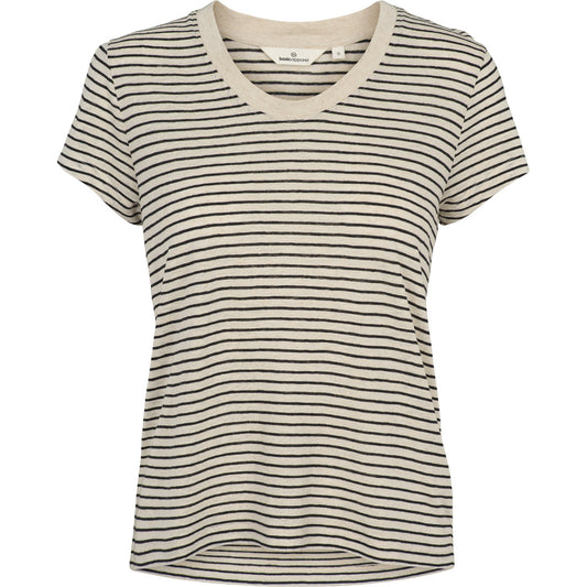 Basic Apparel Ashly Tee - Birch/Black