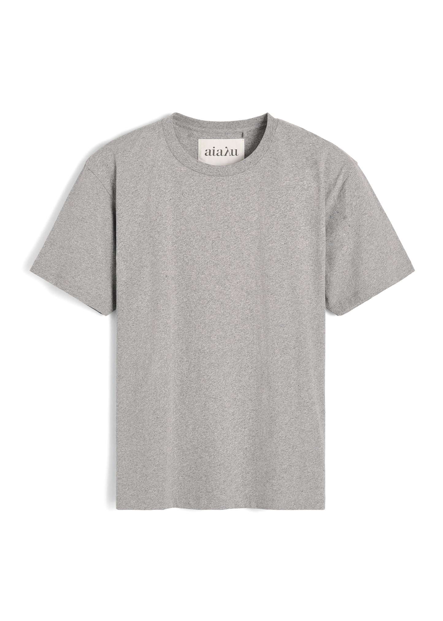Aiayu Classic Circular Tee T-shirt - Grey Melange