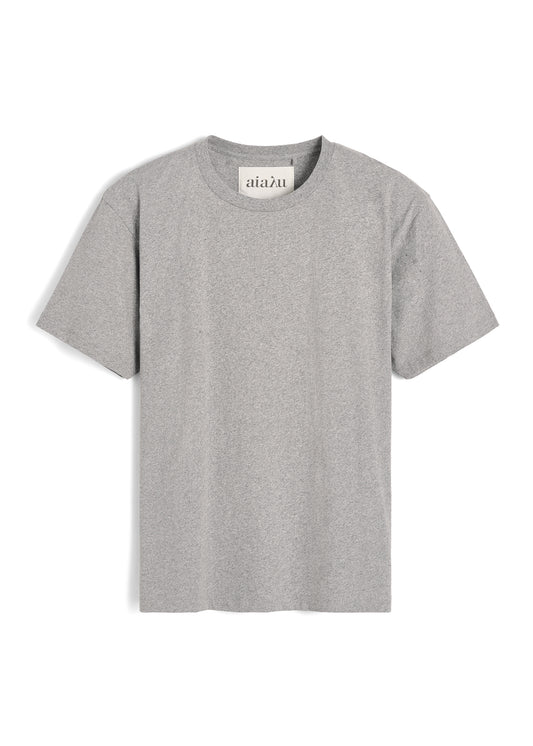 Aiayu Classic Circular Tee T-shirt - Grey Melange