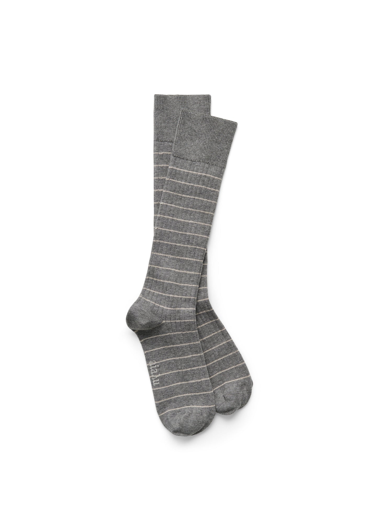 Aiayu Cotton Long Strømper - Mix Grey Melange