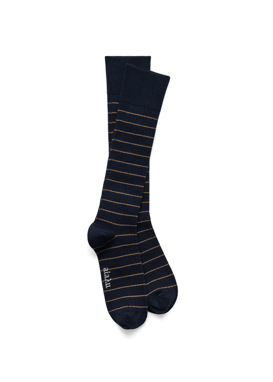 Aiayu Cotton Long Socks - Mix Navy