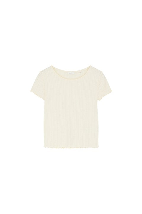 Skall Studio Edie cap sleeve T-shirt - Butter