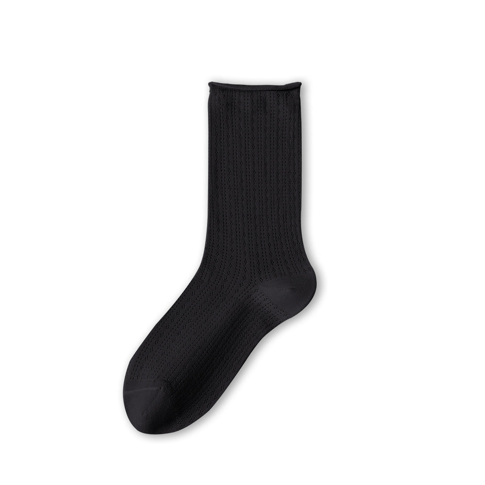 Plissé Fenya Sock Strømper - Black