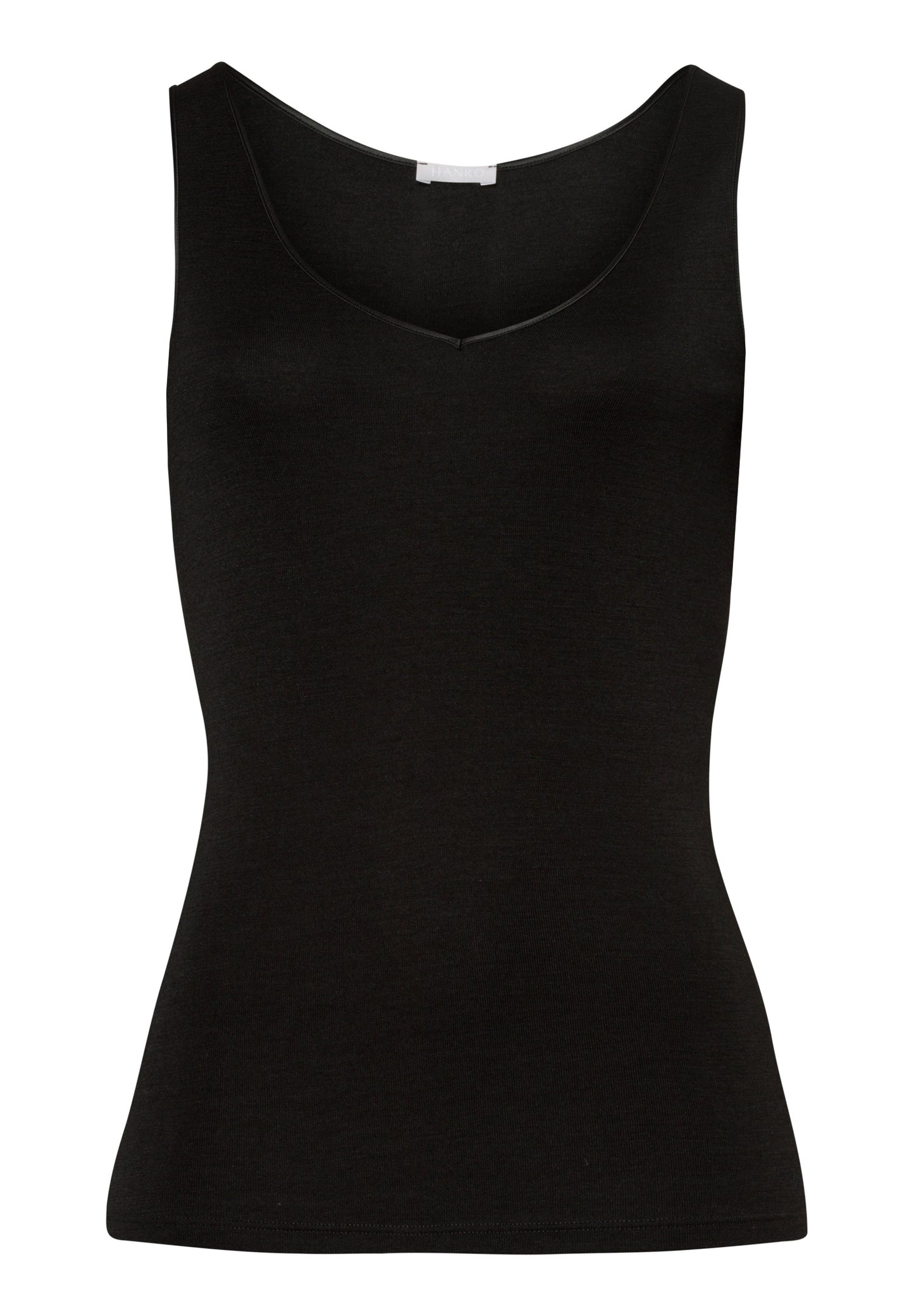 Hanro Woolen Silk Top Black