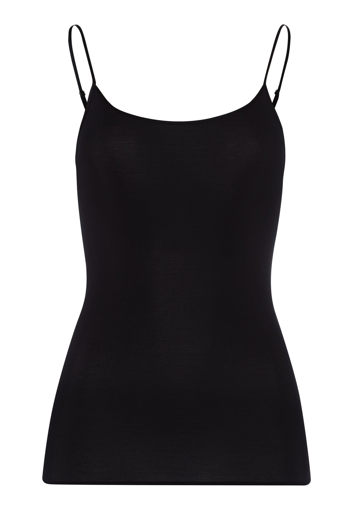 Hanro Cotton Seamless O-neck Black