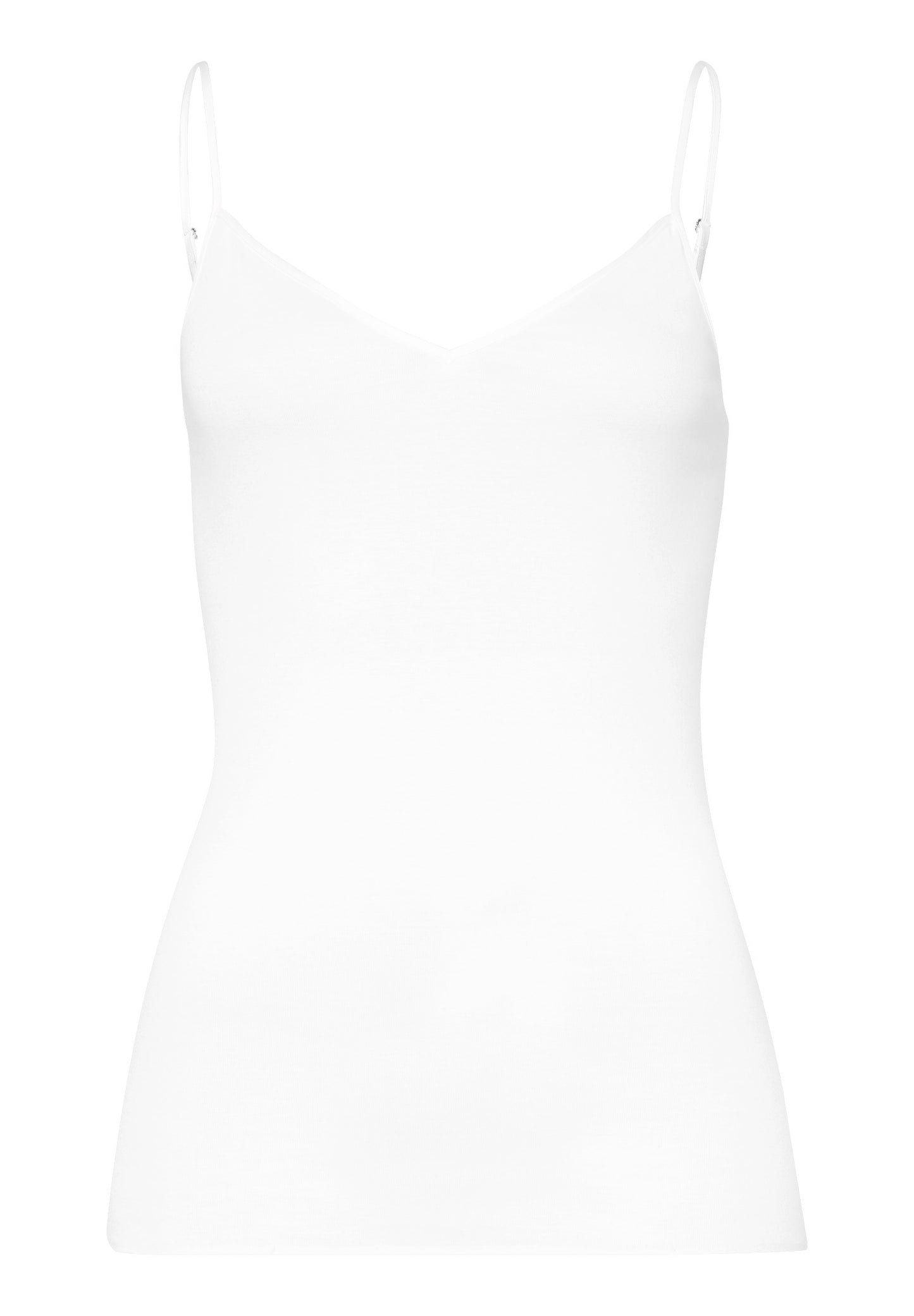 Hanro Cotton Seamless V-neck White