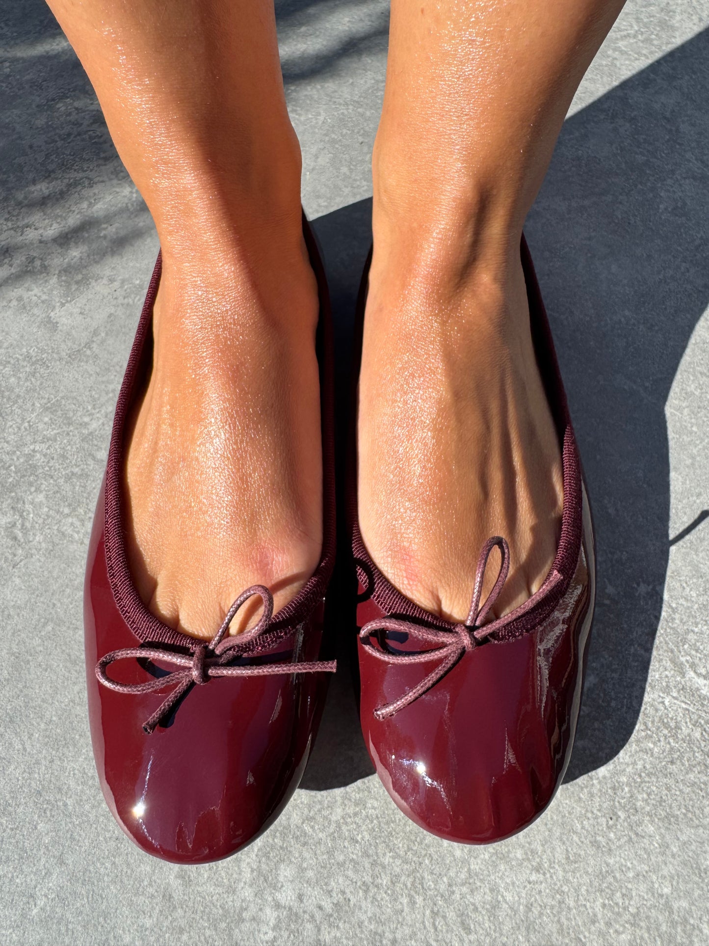 Lolo Ballerina Capri Bordeaux Lacquer