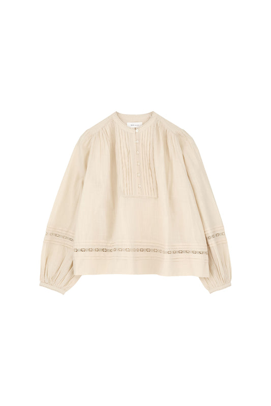 Skall Studio Leaf Shirt White