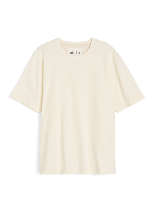 Aiayu Lui Circular Tee T-shirt - Pure Ecru
