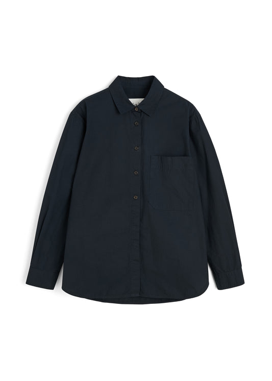Aiayu Lynette Shirt Dark Horn - Black Navy