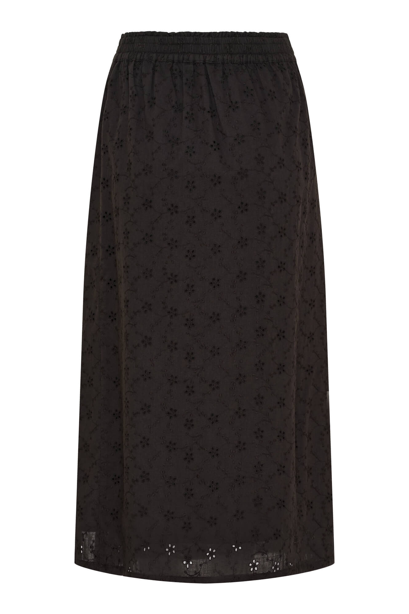 Anne-mi Melody Midi Skirt Nederdel - Black