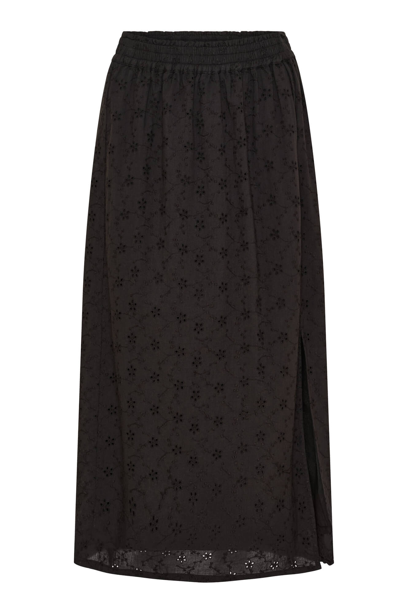 Anne-mi Melody Midi Skirt Nederdel - Black