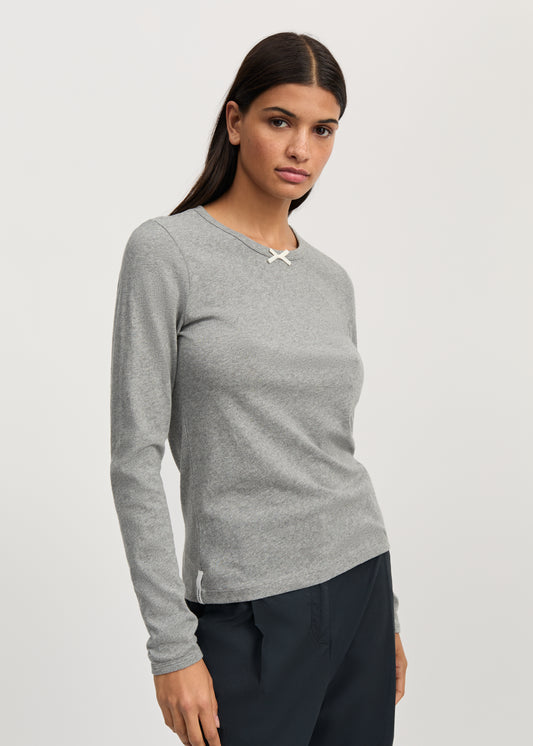Aiayu Messhu Long Sleeve - Grey Melange