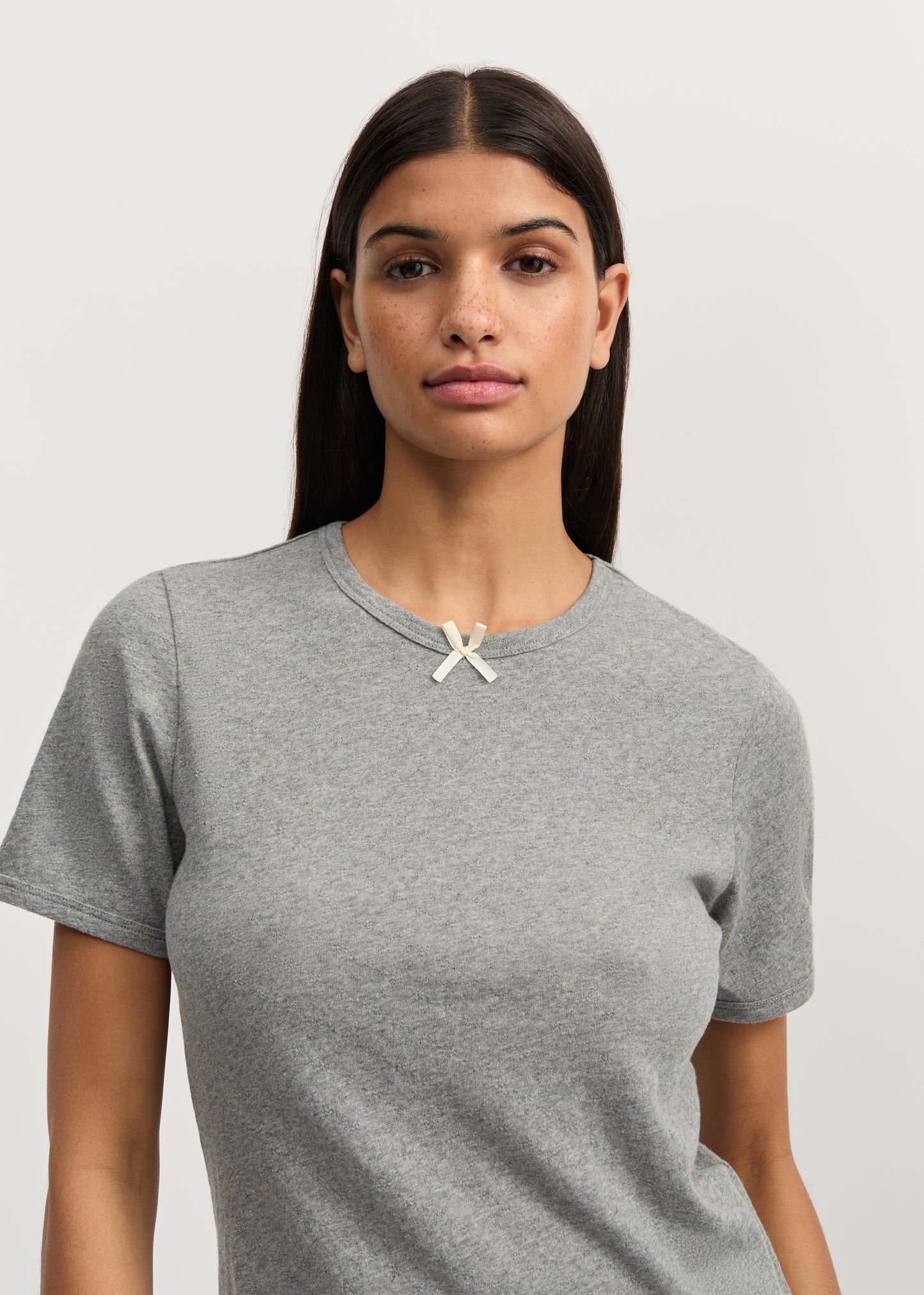Aiayu Messhu Tee - Grey Melange