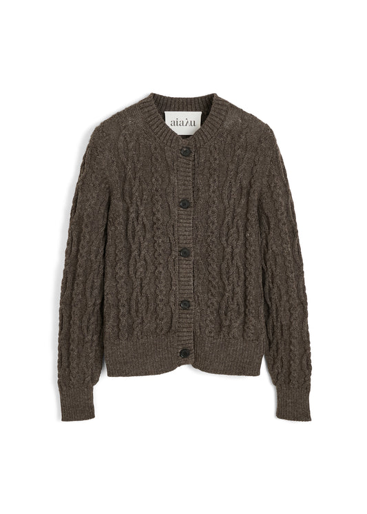 Aiayu Pala Cardigan - Smokey Brown