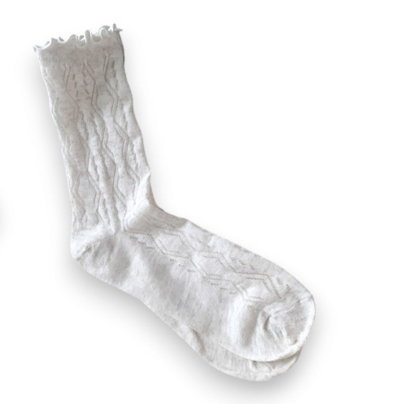 Plissé Parcy Sock Strømper - Beige