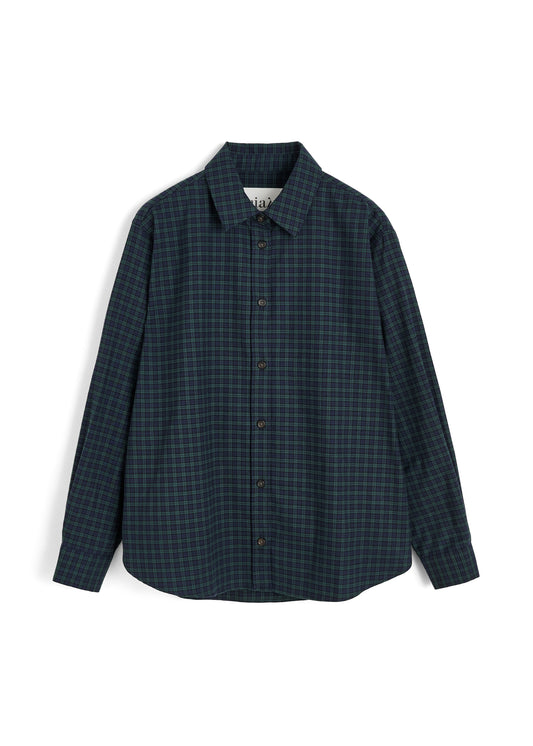Aiayu Penny Shirt Check - Evergreen