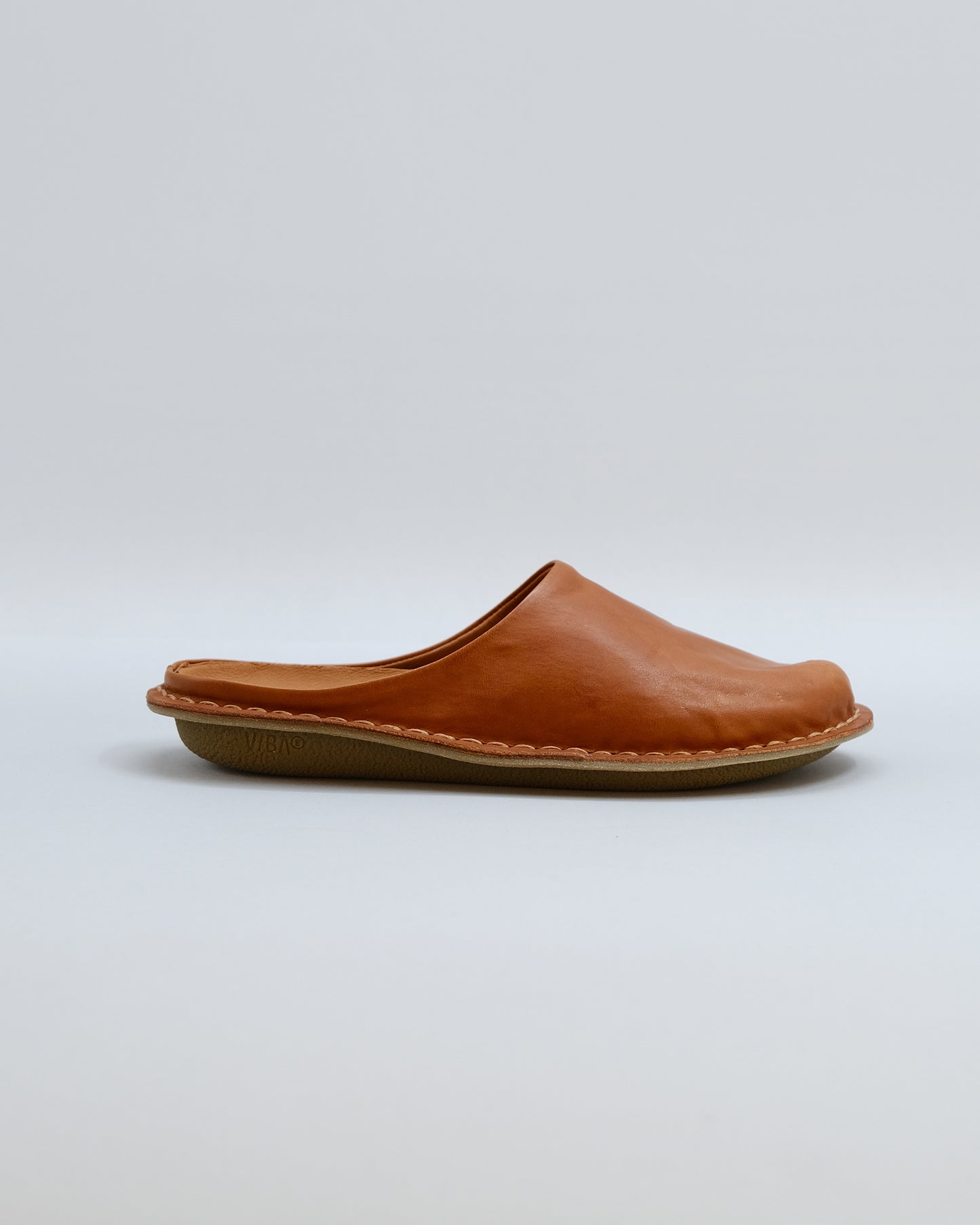 Viba Roma Leather Sandal - Cognac Brown
