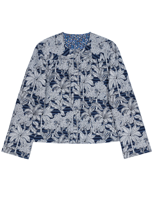 APOF Rose Jacket Jakke - Blue Palm Escape