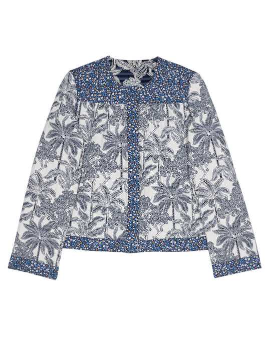 APOF Rose Jacket Jakke - Blue Palm Escape