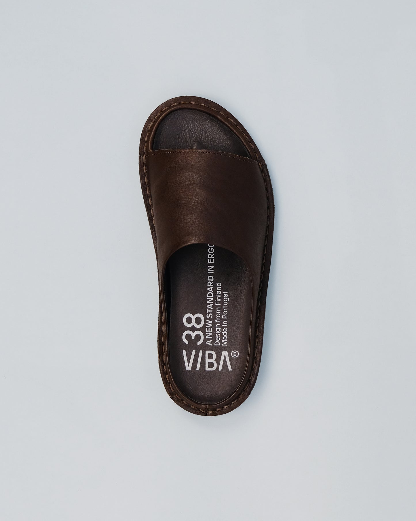 Viba Saint Tropez Leather Sandal - Cocoa Brown