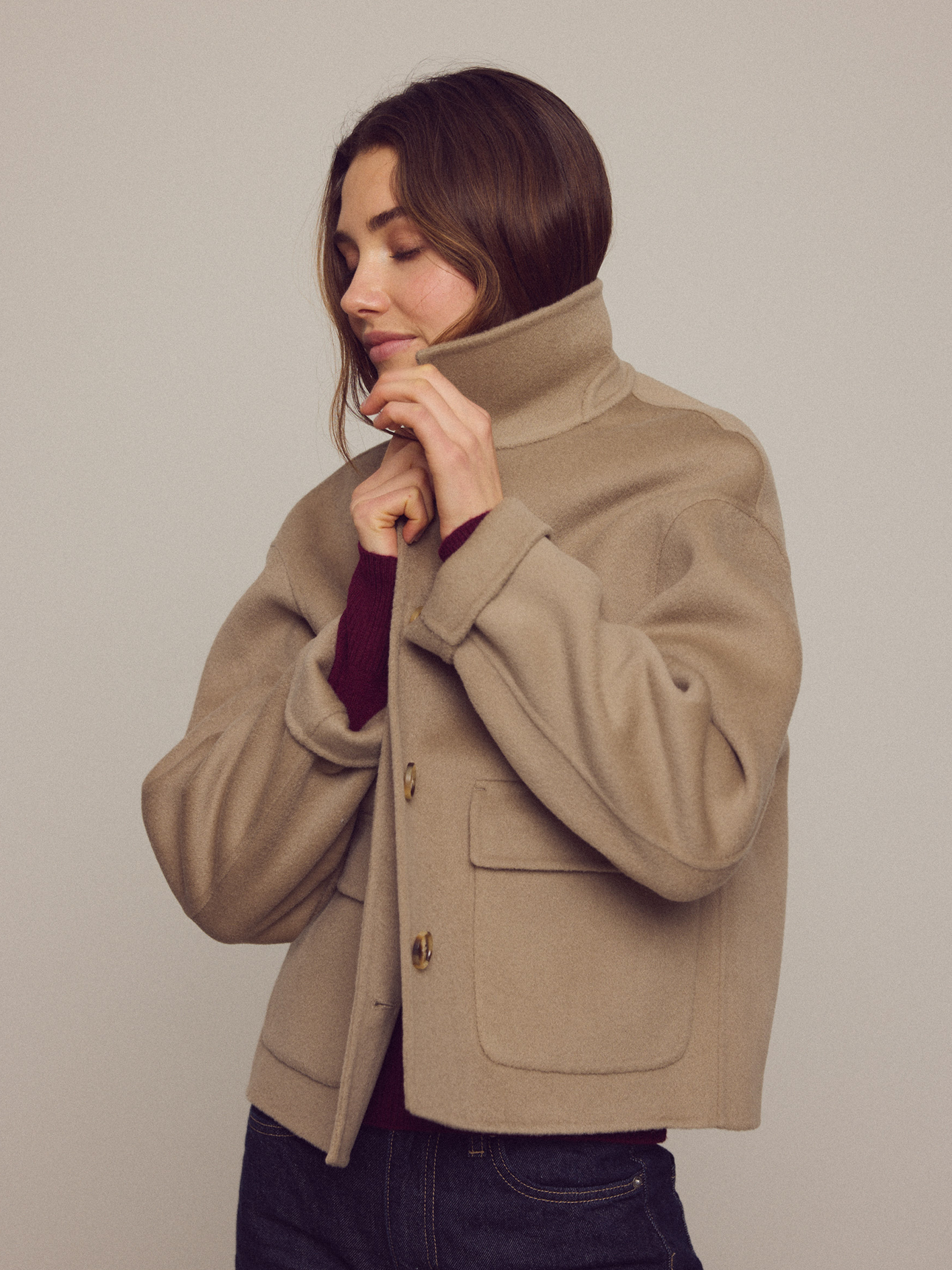 WUTH Simone Jacket Dark Beige