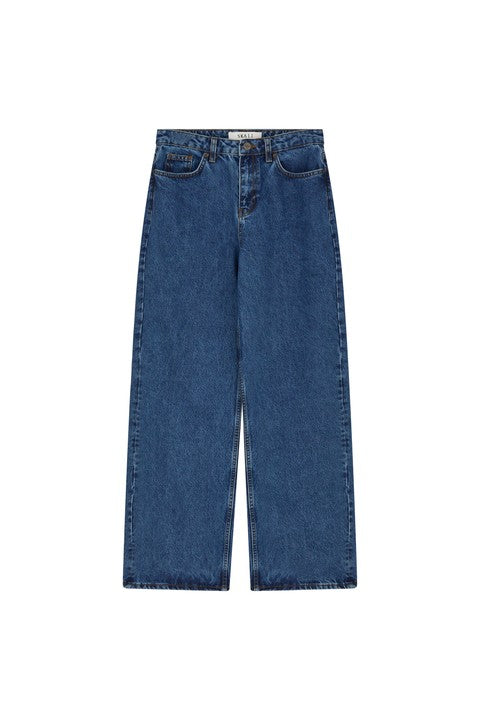 Skall Studio Willow Wide Jeans Bukser - Mid Blue