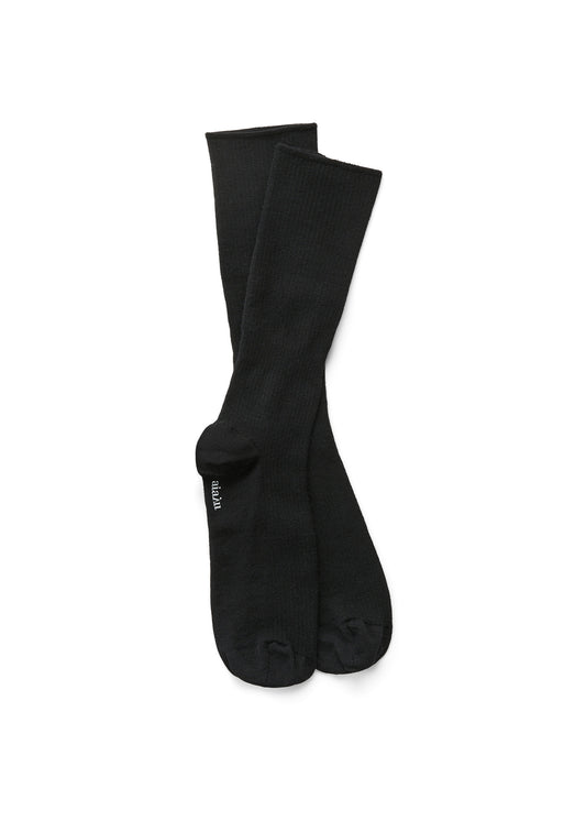 Aiayu Wool Rib Socks - Black